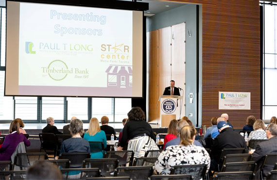 Paul Long speaks at the 2019 Small Business Summit