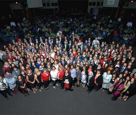 group photo of all Timberland Bank employees